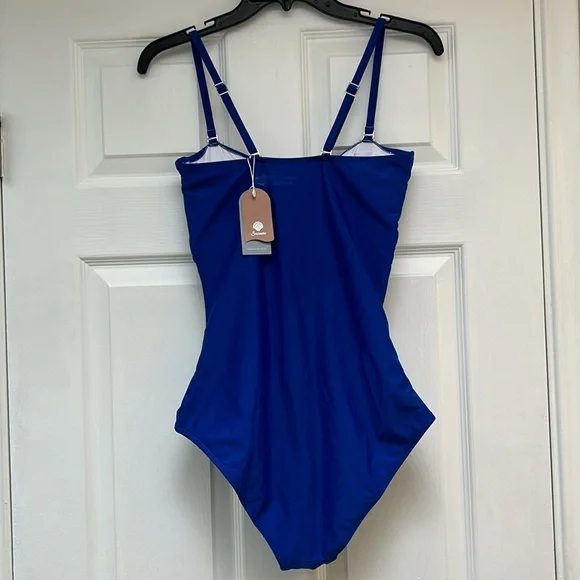 Smismivo Tummy Control Ruched One Piece Swimwear-Size M NWT - Picture 2 of 11